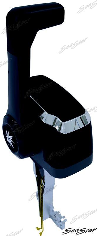 SINGLE TOP MOUNT CONTROL BLACK | OEM  8640P | CABLES | SEASTAR SOLUTIONS