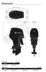 TOHATSU MFS60 60hp 4-stroke Outboard Engine | TOHATSU OUTBOARDS